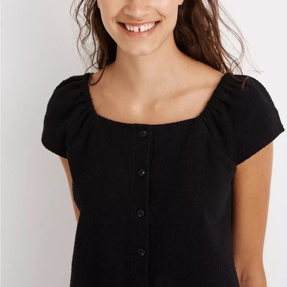 Madewell Texture & Thread Button-Front Top - Picture 3 of 11